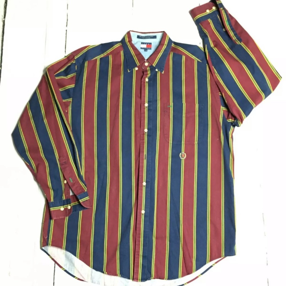 Vintage 90s Tommy Hilfiger Retro Button Down